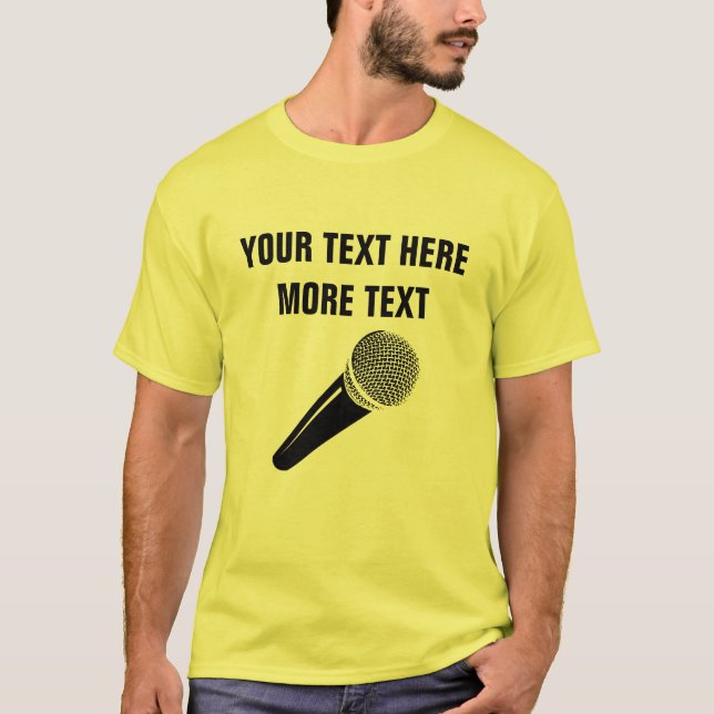 T-shirt de microphone pour la partie de chant de (Devant)