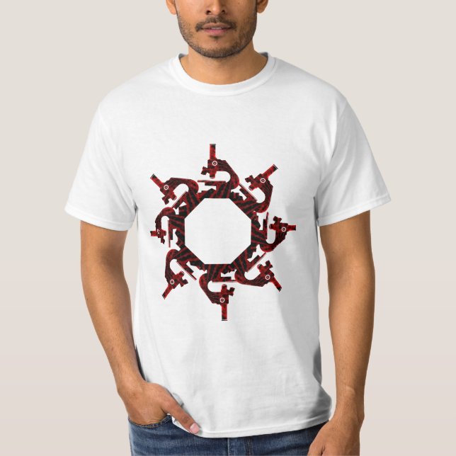 T-shirt de microscope de biologie (Devant)