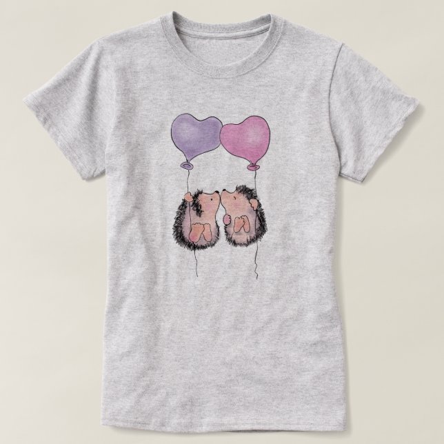 T-shirt de mignons hérissons (Design devant)