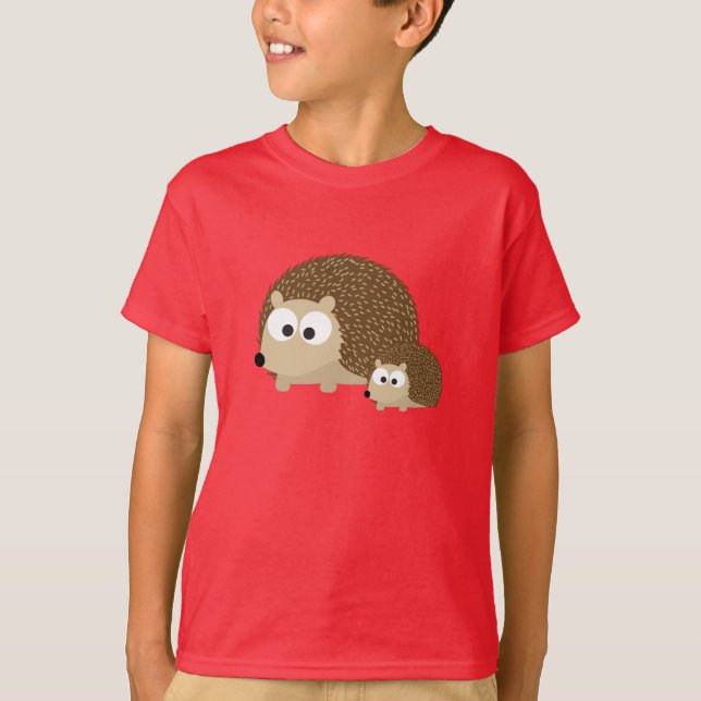 T-shirt De mignons hérissons (Devant)