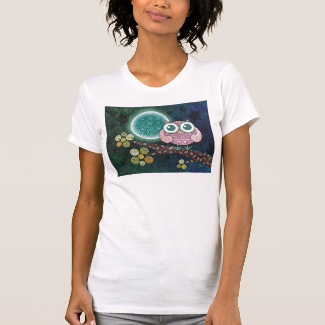 T-shirt de minuit de hibou (Devant)