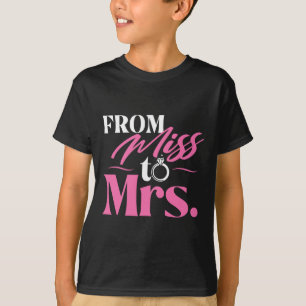 T-shirt De Miss À Mme - Mariée Mariée Bachelorette Part