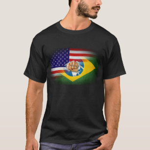 T-shirt de MIXED MARTIAL ART de fusion de drapeau