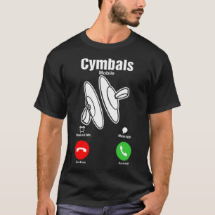 T-shirt de mobile de cymbales