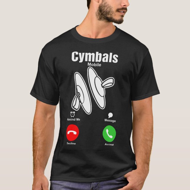 T-shirt de mobile de cymbales (Devant)