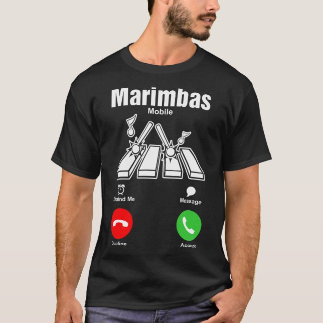 T-shirt de mobile de Marimbas (Devant)