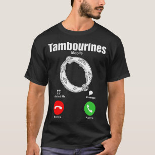 T-shirt de mobile de tambours de basque