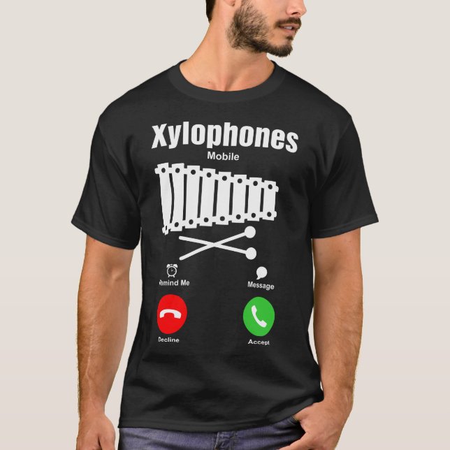 T-shirt de mobile de xylophones (Devant)
