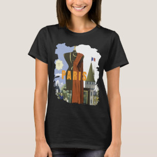 T-shirt de mode de voyage de la Tour Eiffel de Par