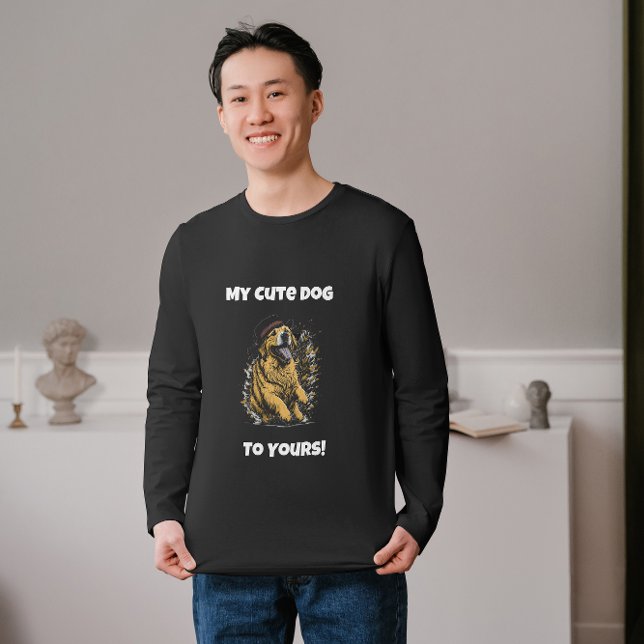 T-shirt De Mon mignon chien à votre Golden Retriever (My Cute Dog To yours)