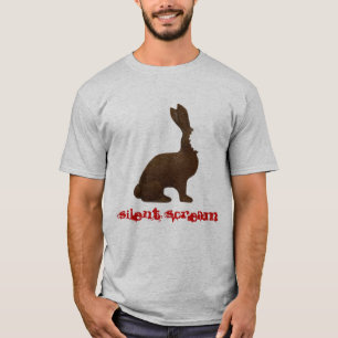 T-shirt de morsure de lapin de chocolat