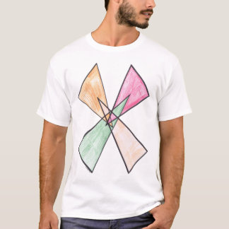 T-shirt de motif de Triangle-x