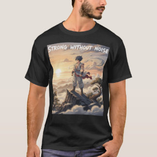 T-Shirt de motivation de gym Anime Calme Force