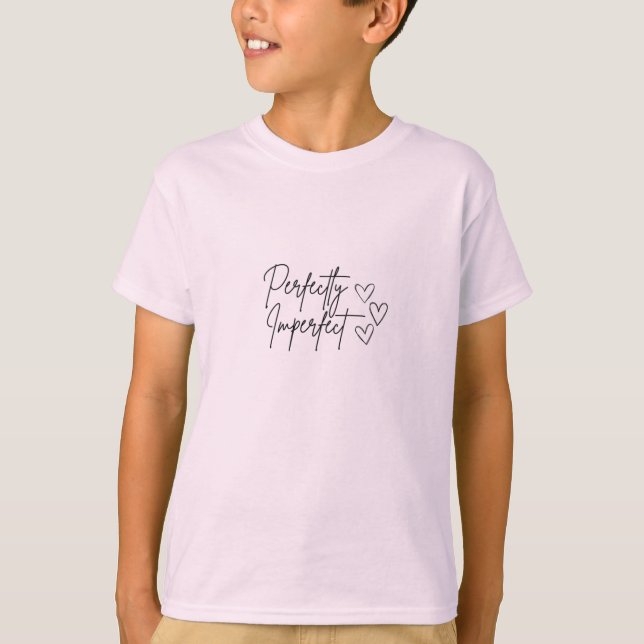 T-Shirt de motivation parfaite avec typographie au (Devant)