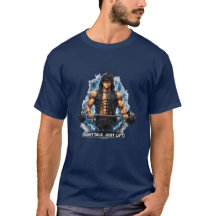 T-shirt de motivation pour gym Anime - Ne parle pa