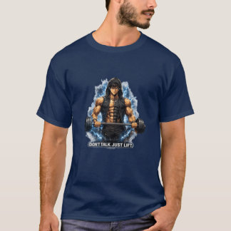 T-shirt de motivation pour gym Anime - Ne parle pa