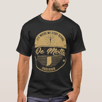 T-shirt De Motte Indiana C'est où mon histoire commence
