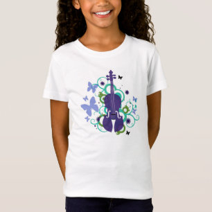 T-shirt de mouche de flottement de violon de