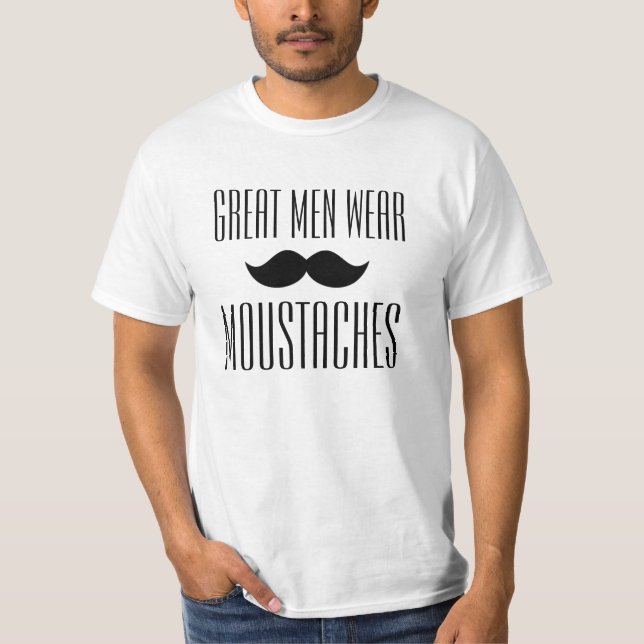 T-shirt de moustaches (Devant)