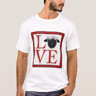 T-shirt de moutons du Valais Blacknose d'amour