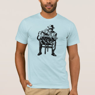 T-shirt de musiciens d'homme d'âme de guitare de