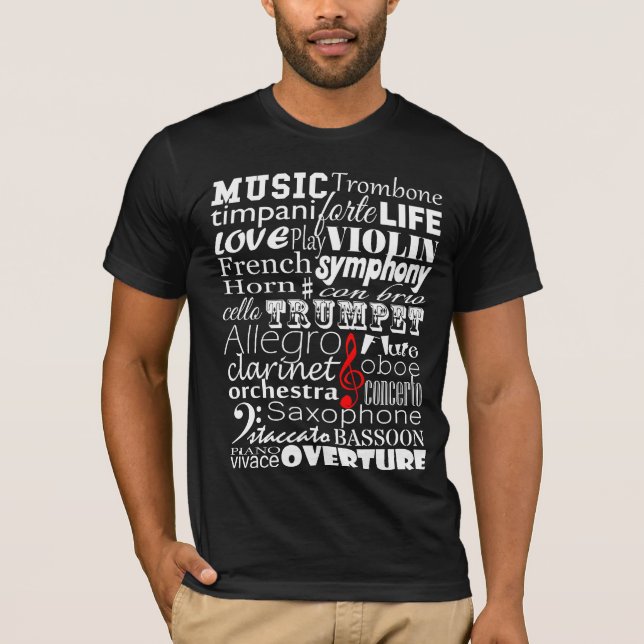 T-shirt de musique (Devant)