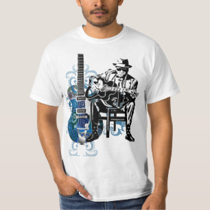 T-shirt de musique d'âme d'homme de guitare de