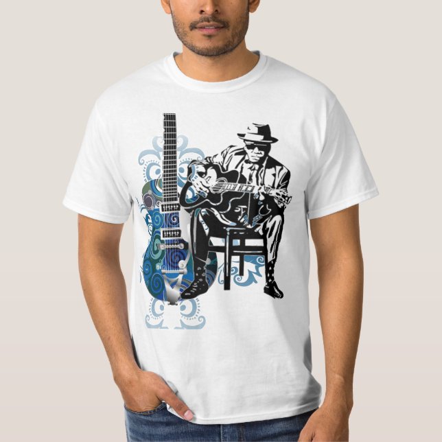 T-shirt de musique d'âme d'homme de guitare de (Devant)