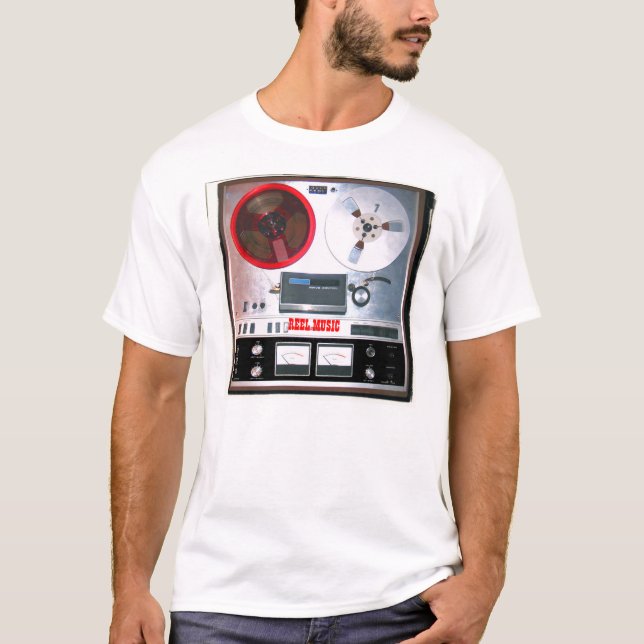 T-shirt de musique de bobine (Devant)