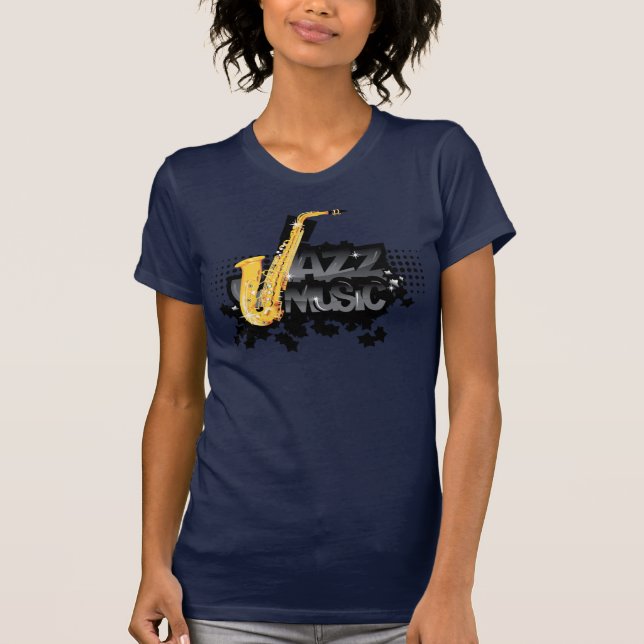 T-shirt de musique de jazz (Devant)