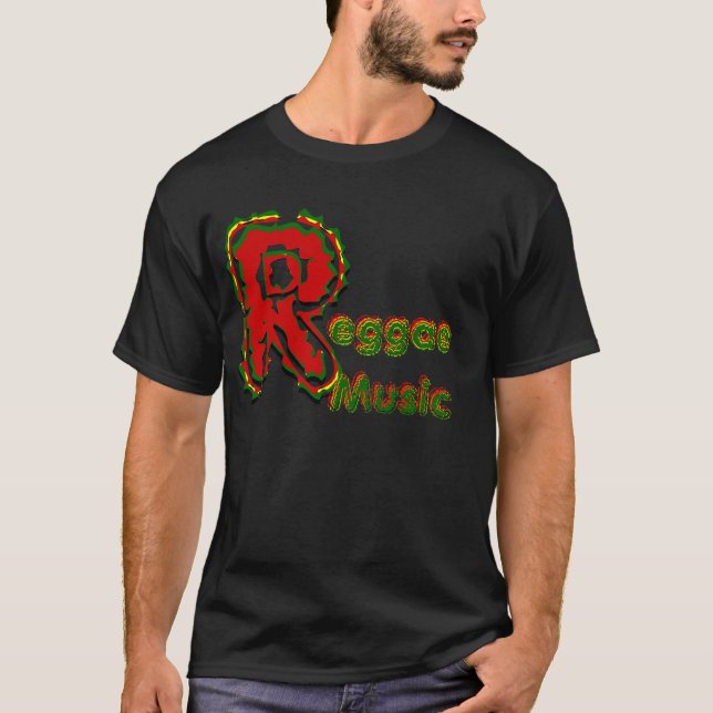 T-shirt de musique de reggae (Devant)