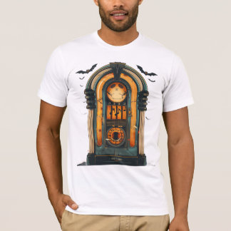 T-shirt de musique Éffrayante Halloween Jukebox