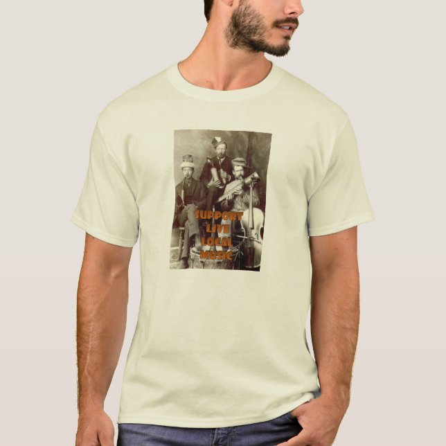 T-shirt de musique en direct de soutien (Devant)