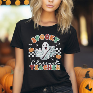 T-shirt de musique enseignant Halloween Éffrayant 