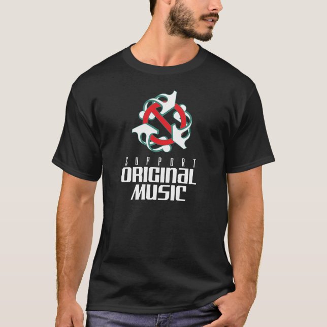 T-shirt de musique originale de soutien (Devant)
