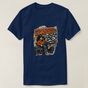 T-Shirt de musique rétro Classic Vibes pour la mus