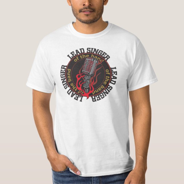 T-shirt de musique rock de la valeur des hommes de (Devant)