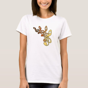 T-shirt de musique Treble Clefs