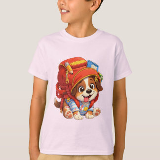 T-shirt de naissance pour tout-petit avec un chiot