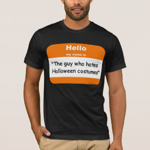 T-shirt de nametag de Halloween
