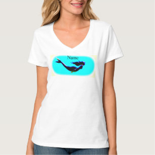 t-shirt de natation sous-marin de sirène