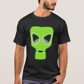 T-shirt de néon de masque de gaz