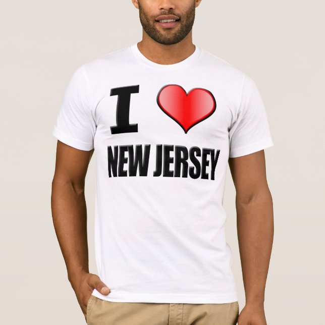 T-shirt de New Jersey du ♥ I - hommes (Devant)