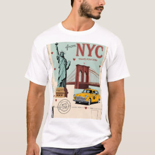 T-shirt De New York, avec Amour - Cool du centre-ville Har