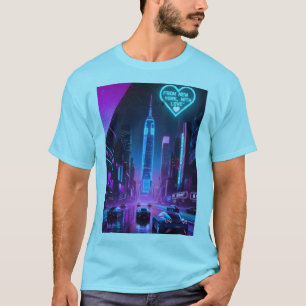 T-shirt De New York, avec Amour - Liberty Spirit Freedom.