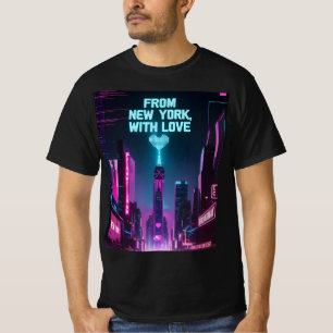 T-shirt De New York, avec amour - Skyline Mood