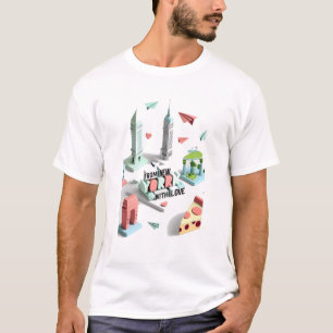 T-shirt De New York, avec Amour - Taxi Life Horns, l'anima