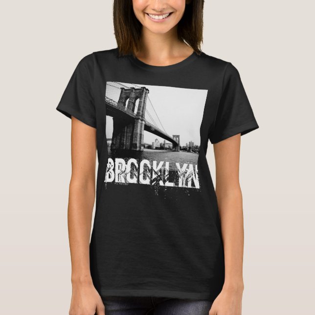 T-shirt de New York de pont de Brooklyn pour des (Devant)