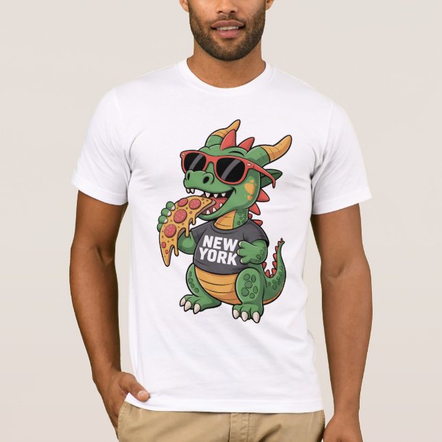 T-Shirt de New York Dragon Cool Lunettes de soleil (Devant)