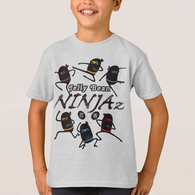 T-shirt de Ninja d'enfants : Dragée à la gelée de (Devant)